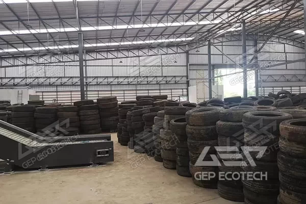 泰国废旧轮胎破碎裂解项目