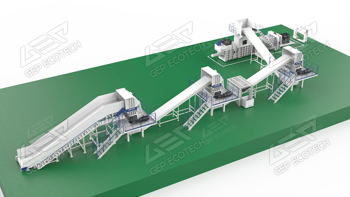 三级双轴废纺破碎线 三级双轴废纺破碎线